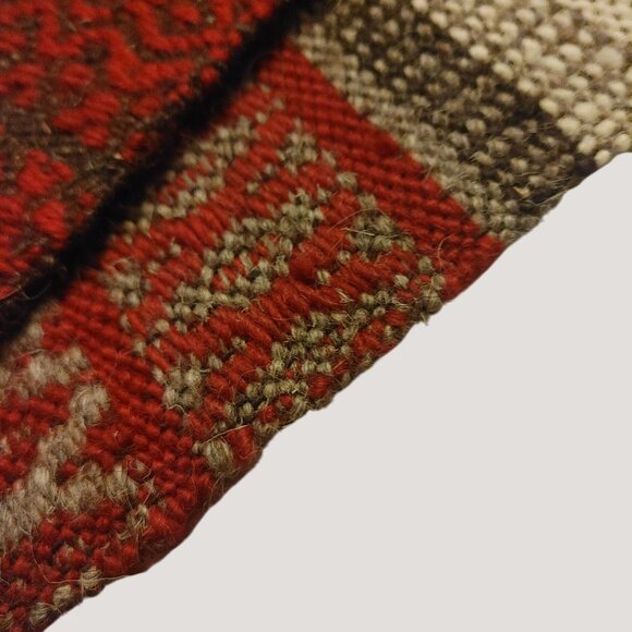 Swedish Hand-Loomed Gubba Weven Bound Weave Wall Hanging Textile Art Fringe - Picture 13 of 14